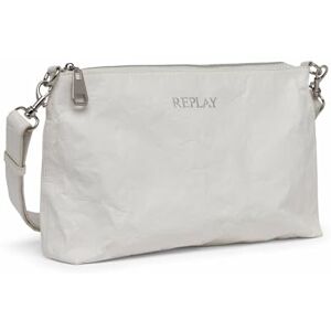 Replay women's handbag made of faux leather, white (Optical White 001), one size Replay women's handbag made of faux leather, white (Optical White 001), one size