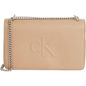 Calvin Klein Women’s Sculpted Flap Shoulder Bag with Chain, Grey (Crockery), One Size Calvin Klein Women’s Sculpted Flap Shoulder Bag with Chain, Grey (Crockery), One Size