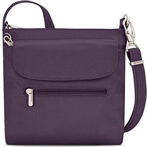 Travelon Unisex-Adult Anti-Theft Classic Mini Shoulder Bag Sling Tote, Deep Purple, 8.5" x 8.5" x 2.25 Travelon Unisex-Adult Anti-Theft Classic Mini Shoulder Bag Sling Tote, Deep Purple, 8.5" x 8.5" x 2.25