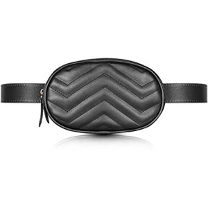 ZXSXDSAX Bum bag Waist bag, handbag, beautiful mobile phone pocket, leather(Color:Schwarz) ZXSXDSAX Bum bag Waist bag, handbag, beautiful mobile phone pocket, leather(Color:Schwarz)
