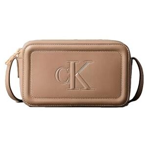 Calvin Klein Women's BOLD CK CAMERA BAG LV04F3220G Crossover, Brown (Desert Taupe), One Size Calvin Klein Women's BOLD CK CAMERA BAG LV04F3220G Crossover, Brown (Desert Taupe), One Size