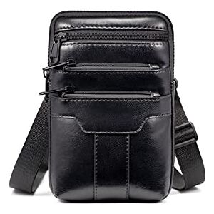 ZXSXDSAX Bum bag Fashion Men's Leather Belt Bag Mobile Phone/mobile Phone Coin Purse Belt Messenger Belt Bag(Color:Schwarz) ZXSXDSAX Bum bag Fashion Men's Leather Belt Bag Mobile Phone/mobile Phone Coin Purse Belt Messenger Belt Bag(Color:Schwarz)