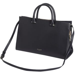Ted Baker Women's Bar Detail Extra Large Leather Tote Bag, Navy, One Size Ted Baker Women's Bar Detail Extra Large Leather Tote Bag, Navy, One Size