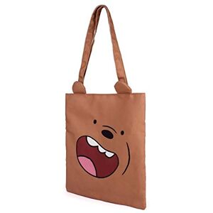 KARACTERMANIA We Bare Bears Grizzly-Shopping Bag, Brown, 33 x 40 cm KARACTERMANIA We Bare Bears Grizzly-Shopping Bag, Brown, 33 x 40 cm