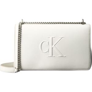 Calvin Klein Women’s Sculpted Flap Shoulder Bag with Chain, White (Lily White), One Size Calvin Klein Women’s Sculpted Flap Shoulder Bag with Chain, White (Lily White), One Size