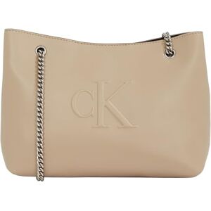Calvin Klein Women’s Sculpted Chain Shoulder Bag, Grey (Crockery), One Size Calvin Klein Women’s Sculpted Chain Shoulder Bag, Grey (Crockery), One Size