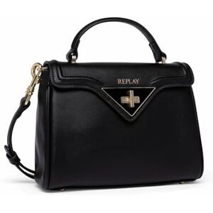 REPLAY women's handbag made of faux leather, black (Black 098), one size REPLAY women's handbag made of faux leather, black (Black 098), one size