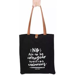 Pedrita Parker Tote Bag, Fabric Bag Designed for Teachers with Sturdy Leatherette Handles and Interior Pockets, Correct Examinations Model, Black/White, One Size, teachers Pedrita Parker Tote Bag, Fabric Bag Designed for Teachers with Sturdy Leatherette Handles and Interior Pockets, Correct Examinations Model, Black/White, One Size, teachers