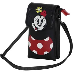 Disney Minnie Mouse Face-Mobile Phone Bag, Black, 12 x 20 cm Disney Minnie Mouse Face-Mobile Phone Bag, Black, 12 x 20 cm