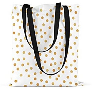 Bonamaison Printed Tote Bag, Reusable Grocery Bag, Shopping Bag, Machine Washable, Foldable, Canvas Cloth Bag with Black Handles, Size: 48x55 Cm Bonamaison Printed Tote Bag, Reusable Grocery Bag, Shopping Bag, Machine Washable, Foldable, Canvas Cloth Bag with Black Handles, Size: 48x55 Cm