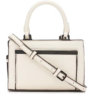 Calvin Klein Women's Astrid Triple Compartment Organizational Mini Satchel Crossbody, Cherub White/Black, One Size Calvin Klein Women's Astrid Triple Compartment Organizational Mini Satchel Crossbody, Cherub White/Black, One Size
