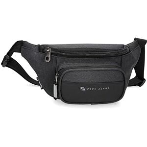Pepe Jeans Jarvis Waist Bag with Pocket Black 30 x 13 x 5.5 cm Polyester with Faux Leather Details Pepe Jeans Jarvis Waist Bag with Pocket Black 30 x 13 x 5.5 cm Polyester with Faux Leather Details