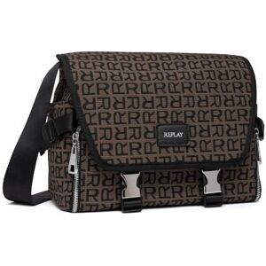 REPLAY Women's Shoulder Bag with Logo Print, Multicolored (Pino + Black 1297), One Size REPLAY Women's Shoulder Bag with Logo Print, Multicolored (Pino + Black 1297), One Size