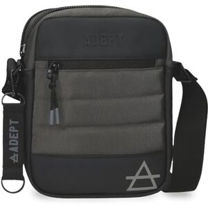 ADEPT Dmas Shoulder Bag Two Compartments Grey 17x22x7cm Polyester, grey, One Size, Two Compartment Shoulder Bag ADEPT Dmas Shoulder Bag Two Compartments Grey 17x22x7cm Polyester, grey, One Size, Two Compartment Shoulder Bag
