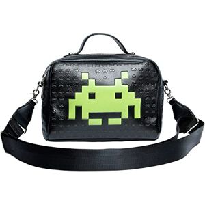 KARACTERMANIA Space Invaders Alien-Cake Shoulder Bag, Black, 24 x 16 cm KARACTERMANIA Space Invaders Alien-Cake Shoulder Bag, Black, 24 x 16 cm