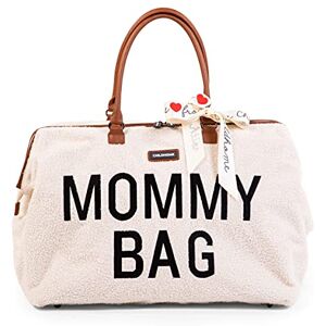 Childhome Mommy Bag, Changing Bag, Maternity, Travel, Large Capacity, Changing Mat, Adjustable Shoulder Strap, Compartmentalised, Insulated Pocket, Suitcase Pocket, Teddy Ecru Childhome Mommy Bag, Changing Bag, Maternity, Travel, Large Capacity, Changing Mat, Adjustable Shoulder Strap, Compartmentalised, Insulated Pocket, Suitcase Pocket, Teddy Ecru