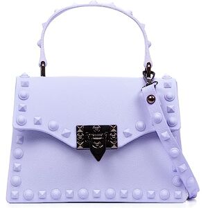 FIRENZE ARTEGIANI Libelula Mini PVC Tote Bag with Studs, Exclusive Closure, 20 x 7.5 x 15 cm, Colour: Light Purple, Light Purple, Utility FIRENZE ARTEGIANI Libelula Mini PVC Tote Bag with Studs, Exclusive Closure, 20 x 7.5 x 15 cm, Colour: Light Purple, Light Purple, Utility