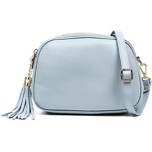 FIRENZE ARTEGIANI . Aliminusa Women's Crossbody Bag Genuine Leather Dollaro, 22 x 9 x 16 cm, Colour: Light Blue, light blue, Utility FIRENZE ARTEGIANI . Aliminusa Women's Crossbody Bag Genuine Leather Dollaro, 22 x 9 x 16 cm, Colour: Light Blue, light blue, Utility