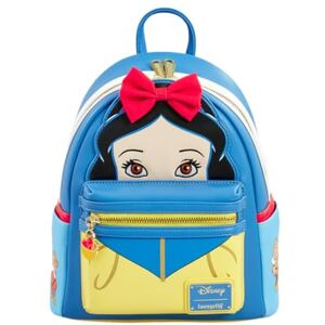 Loungefly Disney Snow White and the Seven Dwarfs Cosplay Womens Double Strap Shoulder Bag Purse, Blue, M Loungefly Disney Snow White and the Seven Dwarfs Cosplay Womens Double Strap Shoulder Bag Purse, Blue, M
