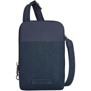 Travelon Unisex-Adult Anti-Theft Metro Stadium Mini Crossbody Cross Body Bag, Navy Heather, One Size Travelon Unisex-Adult Anti-Theft Metro Stadium Mini Crossbody Cross Body Bag, Navy Heather, One Size
