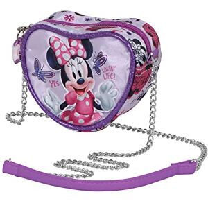 Disney Minnie Mouse Butterflies-Mini Heart Shoulder Bag, Lilac Disney Minnie Mouse Butterflies-Mini Heart Shoulder Bag, Lilac