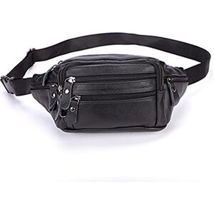 ZXSXDSAX Bum bag Men Genuine Leather Male Leather Messenger Bags Brand Male Travel Waist Bag Men(Color:Schwarz) ZXSXDSAX Bum bag Men Genuine Leather Male Leather Messenger Bags Brand Male Travel Waist Bag Men(Color:Schwarz)