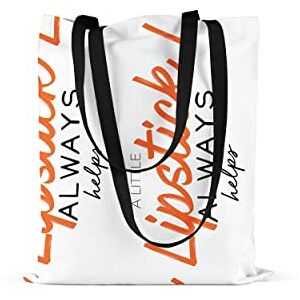 Bonamaison Printed Tote Bag, Reusable Grocery Bag, Shopping Bag, Machine Washable, Foldable, Canvas Cloth Bag with Black Handles, Size: 48x55 Cm Bonamaison Printed Tote Bag, Reusable Grocery Bag, Shopping Bag, Machine Washable, Foldable, Canvas Cloth Bag with Black Handles, Size: 48x55 Cm