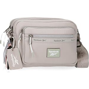 Reebok Tina Two-Compartment Grey Shoulder Bag, 25 x 18 x 7 cm, Synthetic Leather Reebok Tina Two-Compartment Grey Shoulder Bag, 25 x 18 x 7 cm, Synthetic Leather