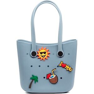 FIRENZE ARTEGIANI Libelula EVA Beach Shopper Bag with Long Handles and Decorative Charm 34 x 10 x 28 cm Colour: Ocean Blue, Ocean Blue, Utility FIRENZE ARTEGIANI Libelula EVA Beach Shopper Bag with Long Handles and Decorative Charm 34 x 10 x 28 cm Colour: Ocean Blue, Ocean Blue, Utility