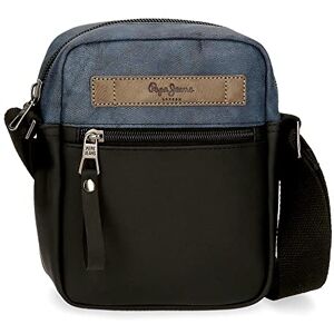 Pepe Jeans Ocean Blue Shoulder Bag 15x19.5x6 cm Polyester with Synthetic Leather details Pepe Jeans Ocean Blue Shoulder Bag 15x19.5x6 cm Polyester with Synthetic Leather details