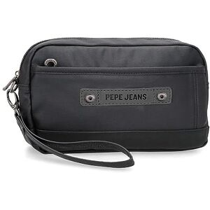 Pepe Jeans Hatfield Handbag Black 24.5 x 15 x 6 cm Polyester, Black/White, One Size, Tote Bag Pepe Jeans Hatfield Handbag Black 24.5 x 15 x 6 cm Polyester, Black/White, One Size, Tote Bag