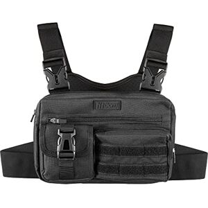 Fitdom Tactical Inspired Sports Utility Chest Pack. Chest Bag for Men with Built-in Phone Holder. This EDC Rig Pouch Vest is Perfect for Workouts, Cycling & Hiking, Jet Black, Tactical Chest Bag Fitdom Tactical Inspired Sports Utility Chest Pack. Chest Bag for Men with Built-in Phone Holder. This EDC Rig Pouch Vest is Perfect for Workouts, Cycling & Hiking, Jet Black, Tactical Chest Bag