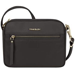 Travelon Addison-Anti-Theft Small Crossbody Bag, Black, One Size, Anti-theft Addison Small Crossbody Travelon Addison-Anti-Theft Small Crossbody Bag, Black, One Size, Anti-theft Addison Small Crossbody