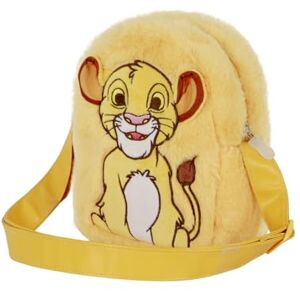 Disney Lion King Sit-Square Plush Crossbody Bag, Yellow Disney Lion King Sit-Square Plush Crossbody Bag, Yellow
