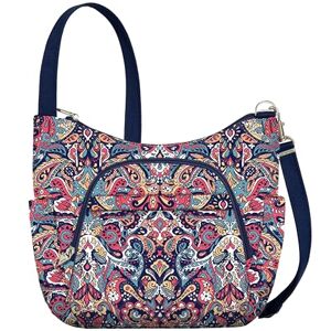 Travelon Unisex-Adult Anti-Theft Classic Crossbody Bucket Bag, Summer Paisley, 14’ x 11” x 4” Travelon Unisex-Adult Anti-Theft Classic Crossbody Bucket Bag, Summer Paisley, 14’ x 11” x 4”