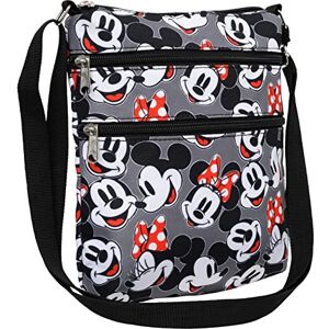 Disney Crossbody Bag Mickey Minnie Mouse All Over Print Passport Travel, Grey Disney Crossbody Bag Mickey Minnie Mouse All Over Print Passport Travel, Grey