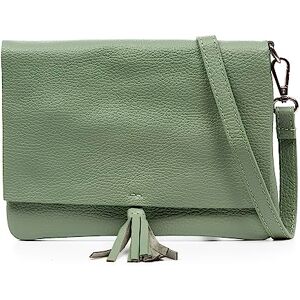 FIRENZE ARTEGIANI . Andorno Women's Shoulder Bag Genuine Leather Dollaro Finish 22 x 3 x 17 cm Colour: Green, green, Utility FIRENZE ARTEGIANI . Andorno Women's Shoulder Bag Genuine Leather Dollaro Finish 22 x 3 x 17 cm Colour: Green, green, Utility