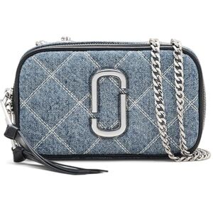 MARC JACOBS Women's The Snapshot Bag, Light Wash Indigo, 18×6×11 MARC JACOBS Women's The Snapshot Bag, Light Wash Indigo, 18×6×11