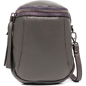 FIRENZE ARTEGIANI . Agugliano Women's Shoulder Bag, Genuine Leather, Dollaro, 15 x 9 x 20 cm, Colour: Dark Grey, dark grey, Utility FIRENZE ARTEGIANI . Agugliano Women's Shoulder Bag, Genuine Leather, Dollaro, 15 x 9 x 20 cm, Colour: Dark Grey, dark grey, Utility