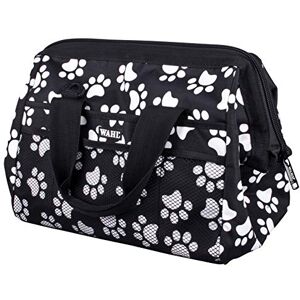 Wahl Grooming Frogmouth Bag White Paw Print On Black Wahl Grooming Frogmouth Bag White Paw Print On Black