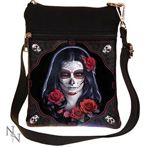 Nemesis Now B2348F6 Sugar Skull James Ryman Shoulder Bag 23cm Black, PU and Canvas Nemesis Now B2348F6 Sugar Skull James Ryman Shoulder Bag 23cm Black, PU and Canvas