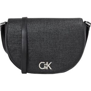 Calvin Klein Women’s Crossbody Saddle Bag with Turn Lock Fastening, Black (Ck Black), One Size Calvin Klein Women’s Crossbody Saddle Bag with Turn Lock Fastening, Black (Ck Black), One Size