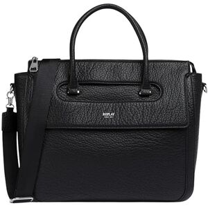 Replay Women Fw3798 Handbag, 0098 Black, Einheitsgröße Replay Women Fw3798 Handbag, 0098 Black, Einheitsgröße