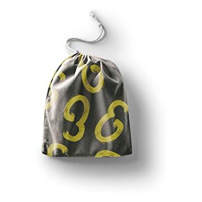 Bonamaison Printed Cotton Produce Bag with Drawstring, Reusable Grocery Bag, Biodegradable Eco-Friendly Bags, Travel Pouch, Sachet Bags, Shopping Bag, Eco Friendly, Foldable, Size: 30x40 Cm Bonamaison Printed Cotton Produce Bag with Drawstring, Reusable Grocery Bag, Biodegradable Eco-Friendly Bags, Travel Pouch, Sachet Bags, Shopping Bag, Eco Friendly, Foldable, Size: 30x40 Cm