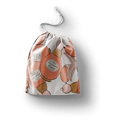 Bonamaison Printed Cotton Produce Bag with Drawstring, Reusable Grocery Bag, Biodegradable Eco-Friendly Bags, Travel Pouch, Sachet Bags, Shopping Bag, Eco Friendly, Foldable, Size: 30x40 Cm Bonamaison Printed Cotton Produce Bag with Drawstring, Reusable Grocery Bag, Biodegradable Eco-Friendly Bags, Travel Pouch, Sachet Bags, Shopping Bag, Eco Friendly, Foldable, Size: 30x40 Cm