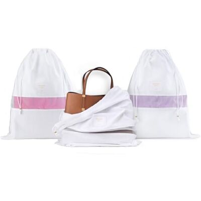 Hayden Hill Luxury Organic Cotton Dust Bags for Handbags Large 3 Pack Hayden Hill Luxury Organic Cotton Dust Bags for Handbags Large 3 Pack