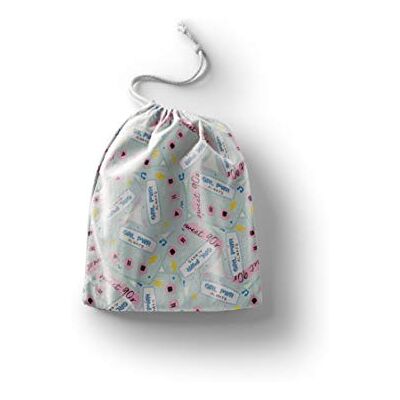 Bonamaison Printed Cotton Produce Bag with Drawstring, Reusable Grocery Bag, Biodegradable Eco-Friendly Bags, Travel Pouch, Sachet Bags, Shopping Bag, Eco Friendly, Foldable, Size: 40x50 Cm Bonamaison Printed Cotton Produce Bag with Drawstring, Reusable Grocery Bag, Biodegradable Eco-Friendly Bags, Travel Pouch, Sachet Bags, Shopping Bag, Eco Friendly, Foldable, Size: 40x50 Cm