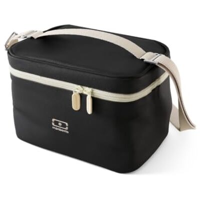 monbento – Arctic black Onyx Insulated Lunch Bag Adults – Small Cooler to Carry Bento Box, Water Bottle and Meal Accessories – 5 L Lunch Tote with Removable Shoulder Strap – Perfect for Office/Picnic monbento – Arctic black Onyx Insulated Lunch Bag Adults – Small Cooler to Carry Bento Box, Water Bottle and Meal Accessories – 5 L Lunch Tote with Removable Shoulder Strap – Perfect for Office/Picnic