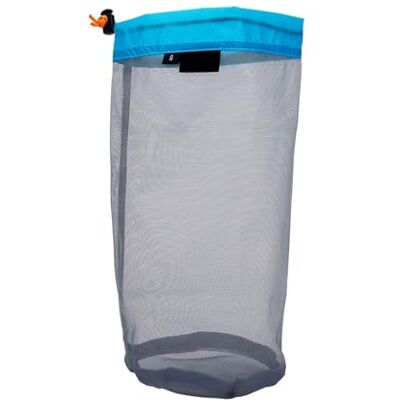 Demeras Camping Mesh Bag Reusable Ultralight Mesh Drawstring Sack for Outdoor Activities Hiking Travelling Storage Bag(S Blue) Demeras Camping Mesh Bag Reusable Ultralight Mesh Drawstring Sack for Outdoor Activities Hiking Travelling Storage Bag(S Blue)