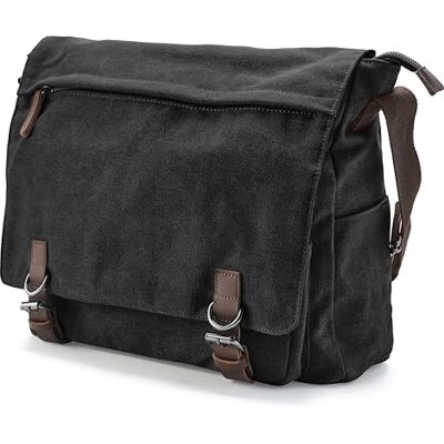 Trendhim Bag Messenger Men's Grey Canvas Satchel & Laptop Bag made of Durable Materials Danish Design Fits a 16 Inch Computer Ideal for Work and School Trendhim Bag Messenger Men's Grey Canvas Satchel & Laptop Bag made of Durable Materials Danish Design Fits a 16 Inch Computer Ideal for Work and School